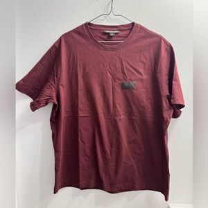 Michael Kors Men's Oxblood MK Logo Crewneck Tee